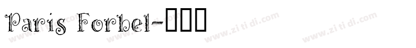 Paris Forbel字体转换